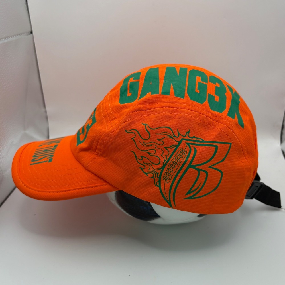 Orange Rebels 5 Panel Baseball Cap Adjustable fit strap back - Picture 4 of 6